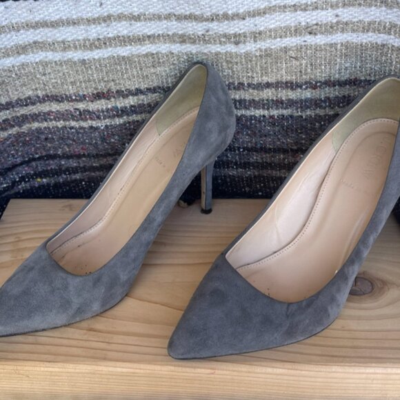 JCrew grey suede pump - perfect condition with box and dust bag - Picture 2 of 5